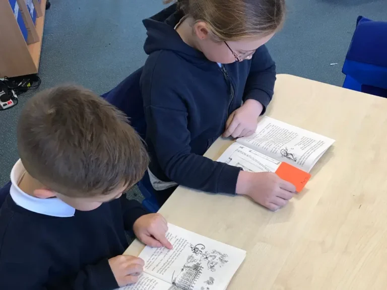 y2 reading dahl learning story